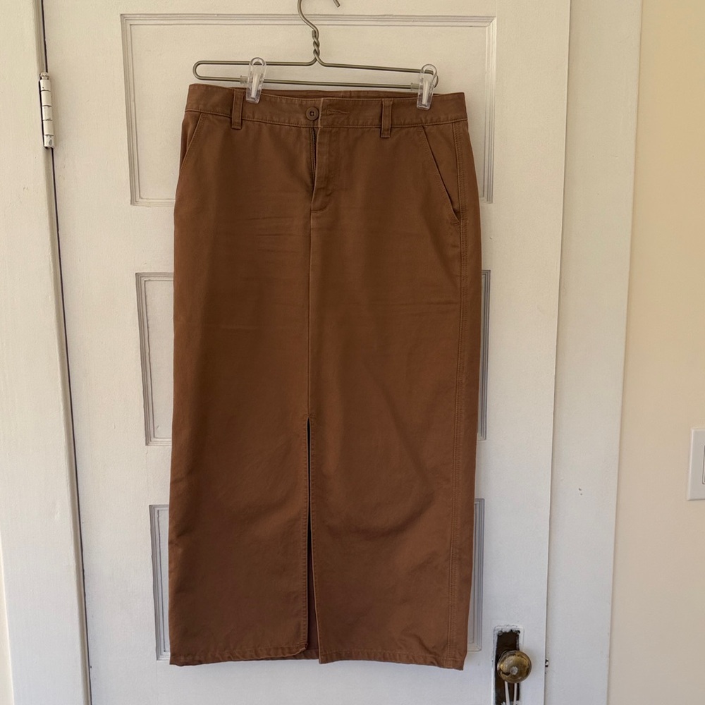 Tan cotton skirt